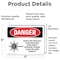 Signmission Radiation & Laser Sign, 5 in H x 7 in W, Vinyl Decal, Rectangle OS-2PACK-DS-D-57-L-2454 - alternate 3